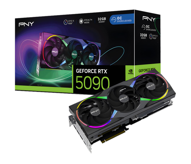 PNY GeForce RTX 5090 ARGB OC 32GB GDDR7 DLSS4 - 1320560 - zdjęcie